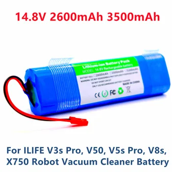 Noi 14.8 V 2600mAh Baterie Reîncărcabilă pentru ILIFE V3s Pro, V50, V5s Pro, V8-urile, X750, Pentru ZACO V3, V40, V5s Pro, V5x Robot Baterie
