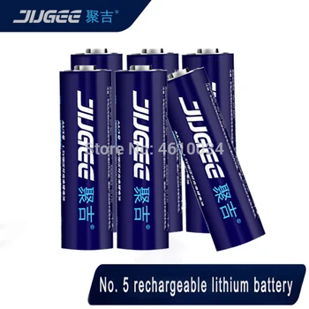 12pac 1.5 v JUGEE 3000mWh litiu baterii reîncărcabile li-ion greutate de Lumină li-po baterie