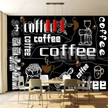 Personalitate Tablă engleză Cafenea Magazin Industrial Decor Tapet Bar de Fundal de Hârtie de Perete Murală Papel De Parede 3d
