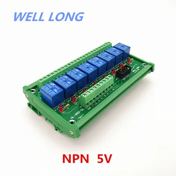 DIN Rail Mount 8 Canale NPN de Tip 5V 10A Releu Interface Module,SONGLE SRD-5VDC-SL-C Releu.