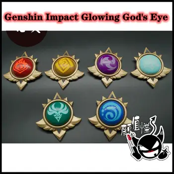 Genshin Impact Elementar Arma Stralucitoare Proiect de Joc Cosplay elemente de Recuzită de Apă de Incendiu Thunder Rock Vânt de Gheață 6 Culoare Ochiul lui Dumnezeu Jucarii Copii