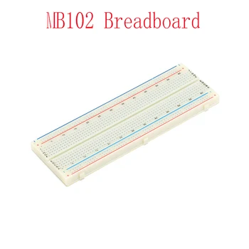 1BUC MB-102 Breadboard Dupont Linie de Testare a Dezvolta DIY Solderless PCB Pâine Bord Fuzibil MB102 pentru Arduino Kit