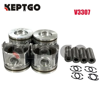 NOI V3307 Kit Piston STD Pentru Kubota （4）1J751-2111