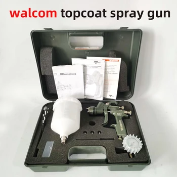Italiană Walcom Spray-Gun Mașină de Lac strat Superior de Pulverizare de Înaltă Atomizare Pe Oala 1.3 mm Duza Pentru a Trimite Aer Manometru