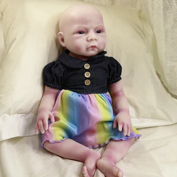 COSDOLL 47cm 3 kg, 100% Silicon Renăscut Baby Doll Realiste Nou-nascuti Jucarii pentru Copii 2022 Băiat de Desene animate Minunat Baby Doll Cu Suzeta
