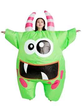 JYZCOS Monstru Înfricoșător Gonflabile Costum Extraterestru Full Boby Cosplay Costum Petrecere de Halloween Fancy Spoof elemente de Recuzită pentru Adulți
