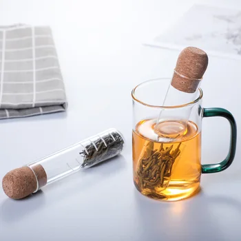 Pahar de Ceai Infuser Ceai Filtru Creativ Conducta de Design de Sticlă Filtru de Ceai pentru Cana Filtru de Lux pentru Puer Ceai de Plante medicinale Accesorii de Bucatarie