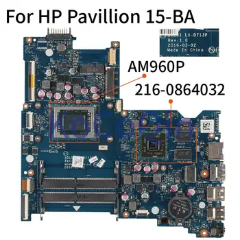 Pentru HP Pavilion 15-BA Notebook Placa de baza LA-D713P 860335-601 AM960P 216-0864032 860335-501 854959-601 Laptop Placa de baza