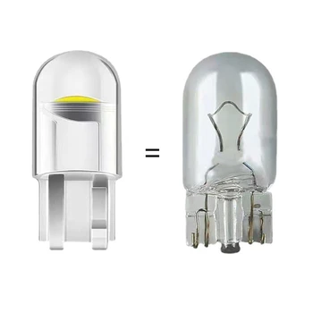 Pahar pentru shell Înaltă Luminoase T10 COB LED-uri Auto Bec, Lampa plăcuței de Înmatriculare plafoniera D
