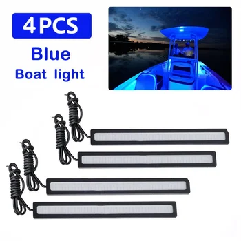 6.7 Inch LED Albastru Marin Grad Mare Super-Luminos de 12 Volți Albastru Luminile de Curtoazie de Înaltă Calitate COB rezistent la apă Barca de Lumină