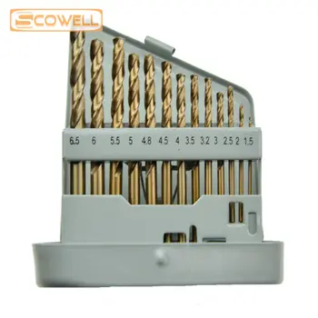 30% Off Scowell Burghiu Pentru Inoxidabil Steel1.5mm La 6,5 mm 13pcs Numărul DIY Consumabile Hco M35 cu Cobalt 5% Twist Drill Bit Din338