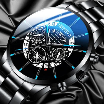 Bărbați De Lux Ceas Din Oțel Inoxidabil Casual Cuarț Oameni De Afaceri Calendar Ceas Pentru Omul Ceas Ceasuri Relogio Masculino
